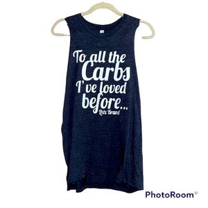 To all the carbs I’ve loved before…. Graphic tee size large